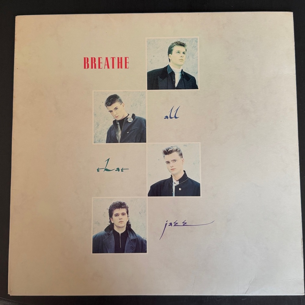 Vintage 1987 debut album All That Jazz by the English pop band Breathe vinyl